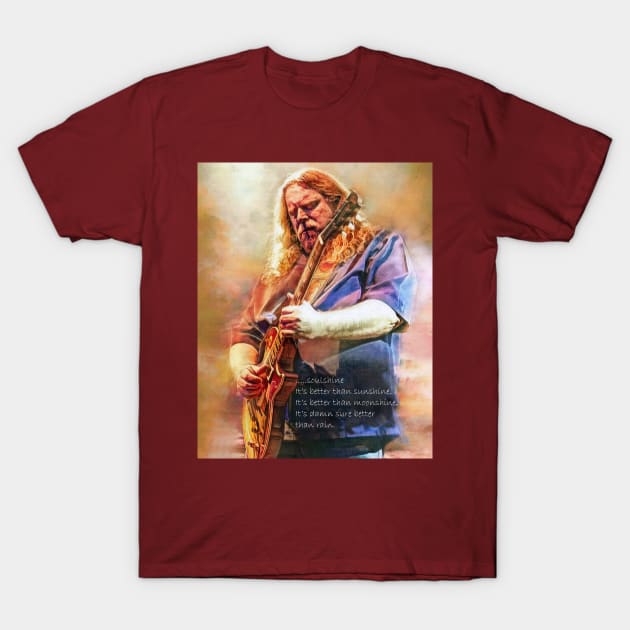 Warren Haynes Guitar Player T-Shirt by IconsPopArt